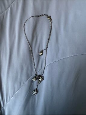 Swarovski Silver Star Drop Necklace